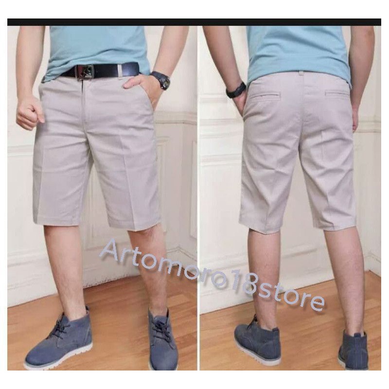 CELANA PENDEK CHINO PRIA || CELANA CHINO PRIA BAHAN KATUN DRIILL ||