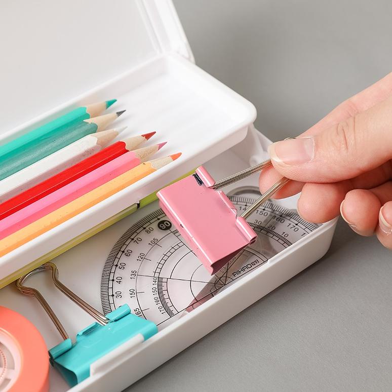 

[PROMO II059] 2913 Tempat Pensil Multifungsi Bentuk Macaron Aneka Warna Motif Polos Terupdate