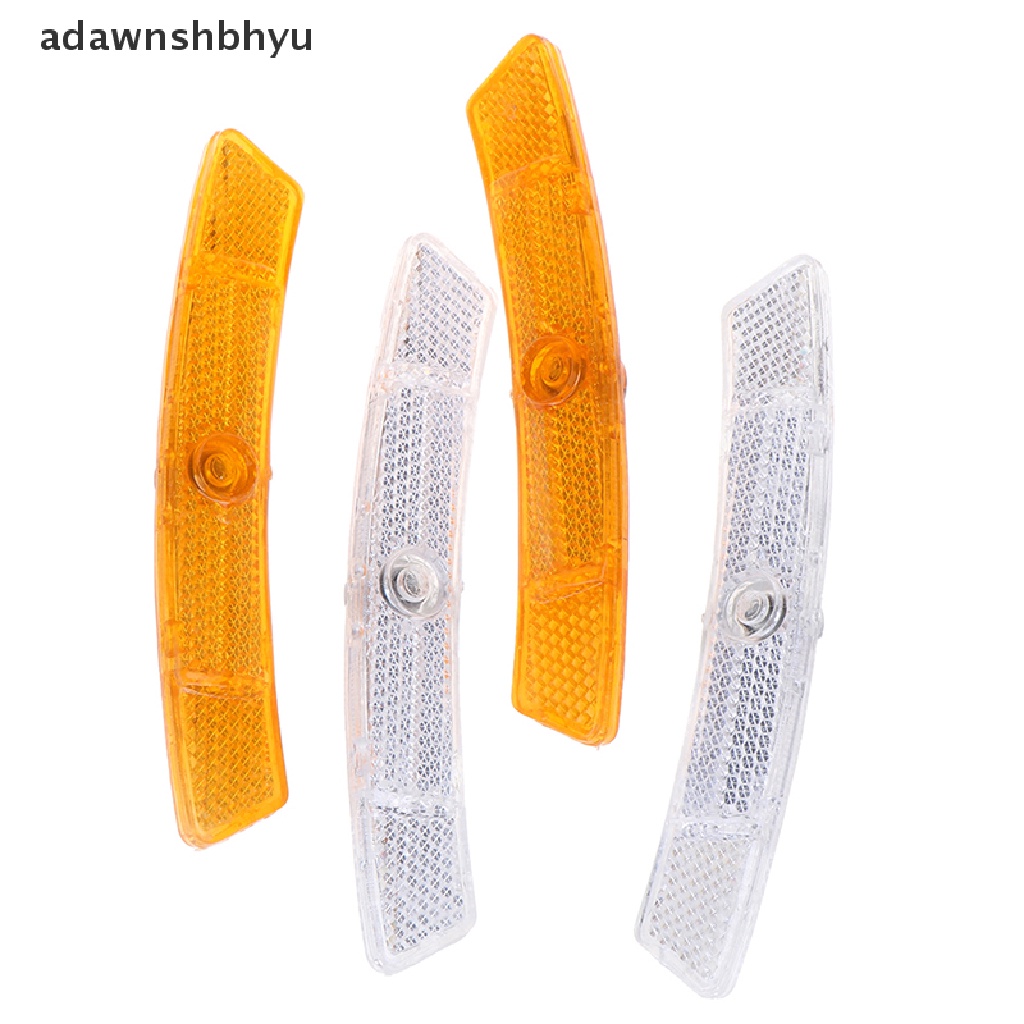 Adawnshbhyu 2pcs Sepeda Spoke Reflektor Lampu Peringatan Keselamatan Pelek Roda Lampu Reflektif