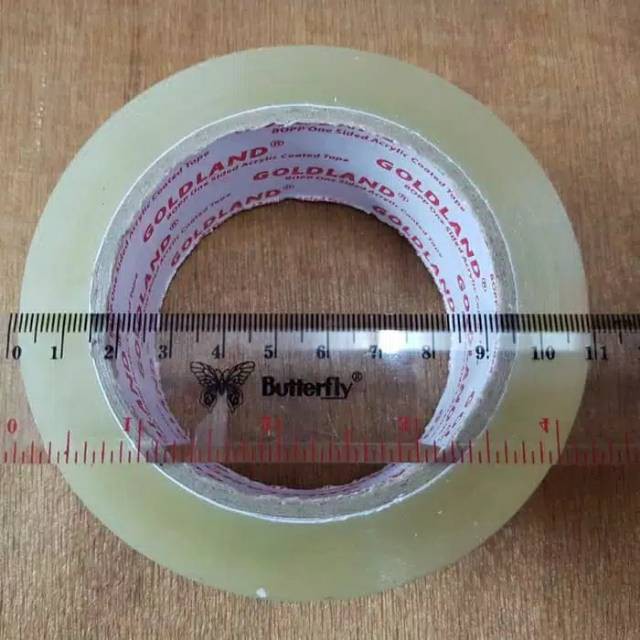 

Lakban Bening Transparan Besar GOLDLAND Bukan Daimaru 100 yard x 45mm