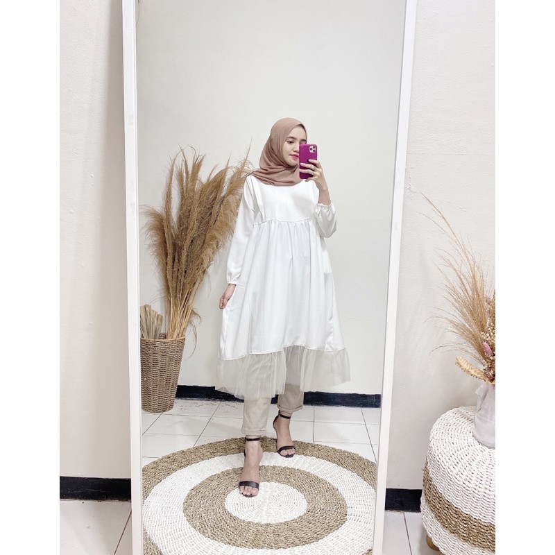 babydoll tile tunik / tunik busui / tunik tile / tunik polos