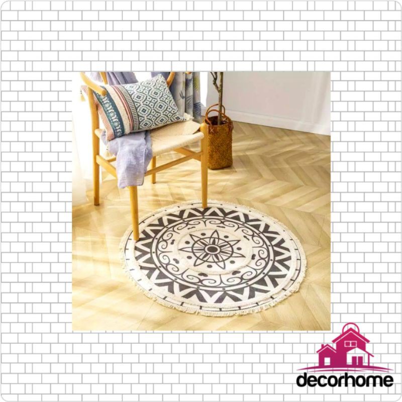 Rug Bohemian Karpet Bulat 3D Tufted Import B044