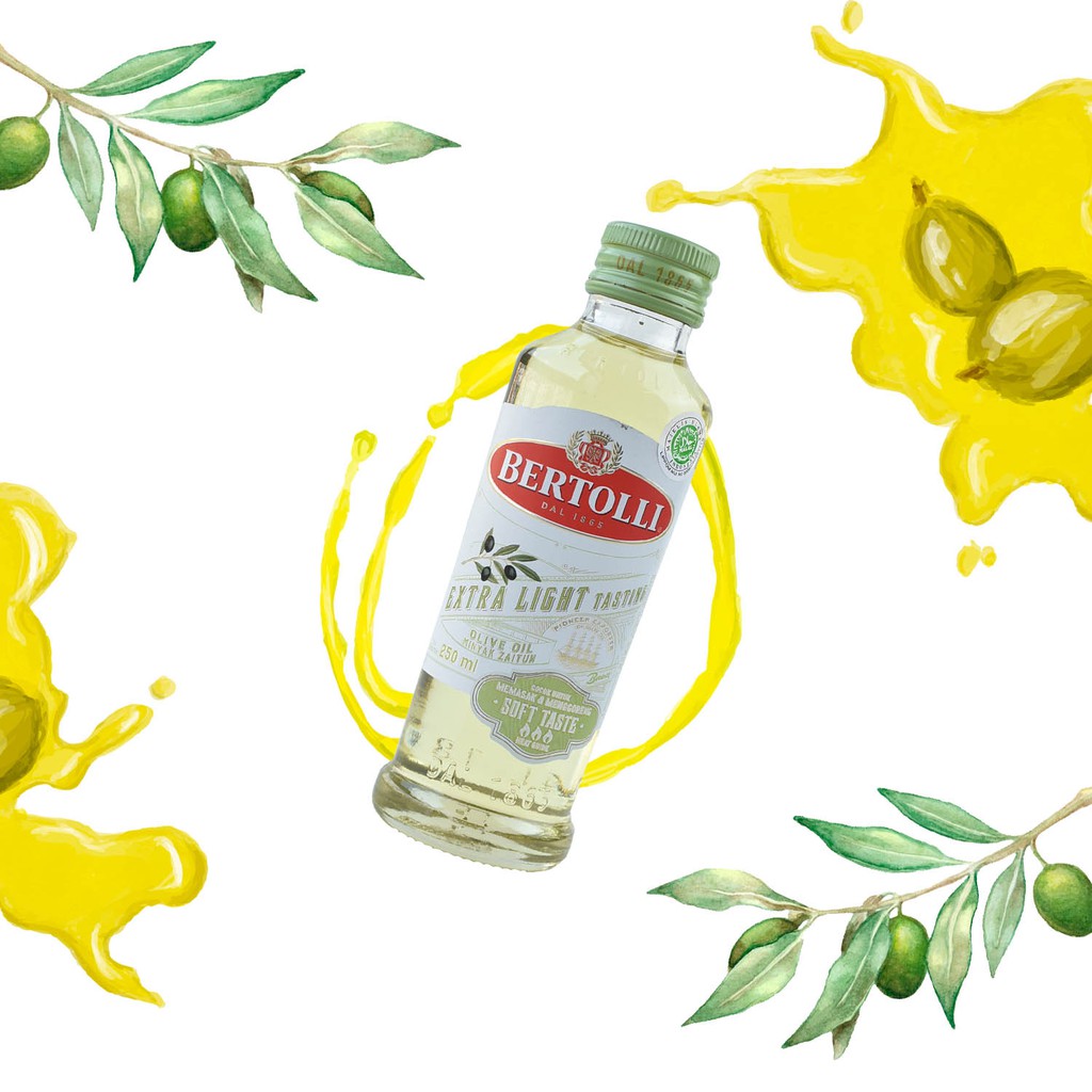 Bertolli 100% Extra Light Tasting Olive Oil - 250 Ml