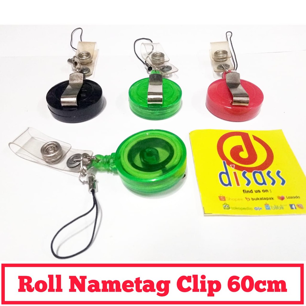 

ROLL NAMETAG CLIP COLOR - DISASS JOGJA