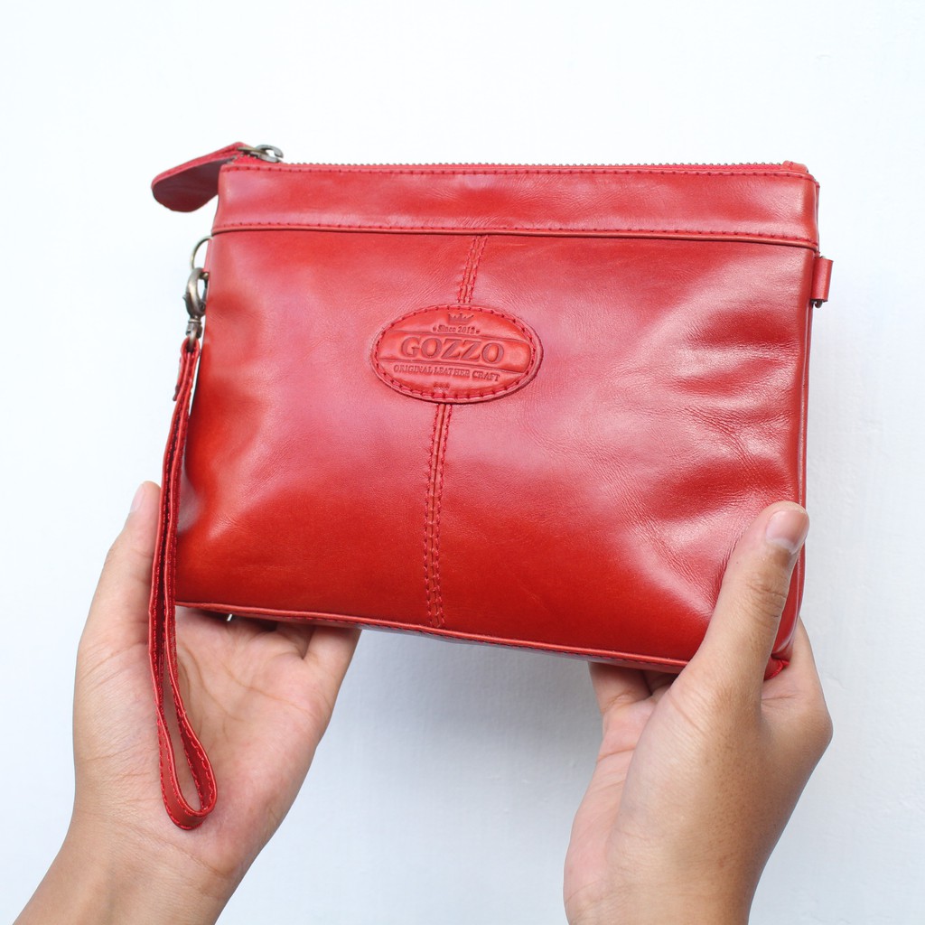 CLUTCH WANITA KULIT ASLI LILIANA / FREE GRAVIR NAMA