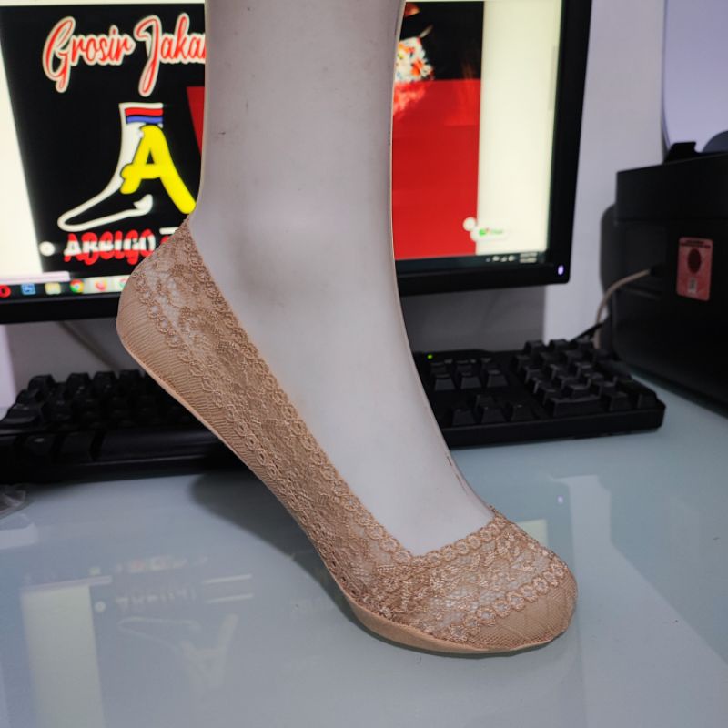 kaos kaki invisible anti slipp wanita/kaos kaki tumit/kaos kaki balet wanita