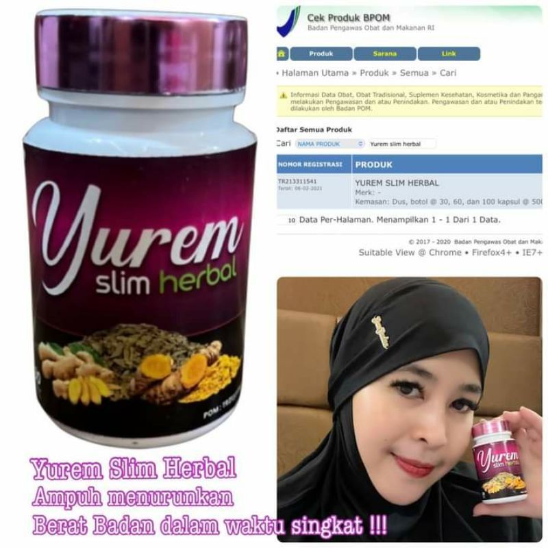 YUREM SLIM HERBAL BPOM