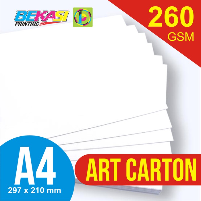 

Langsung Order Kertas Art Carton 260 GSM A4 21 x 29.7 cm terbaik