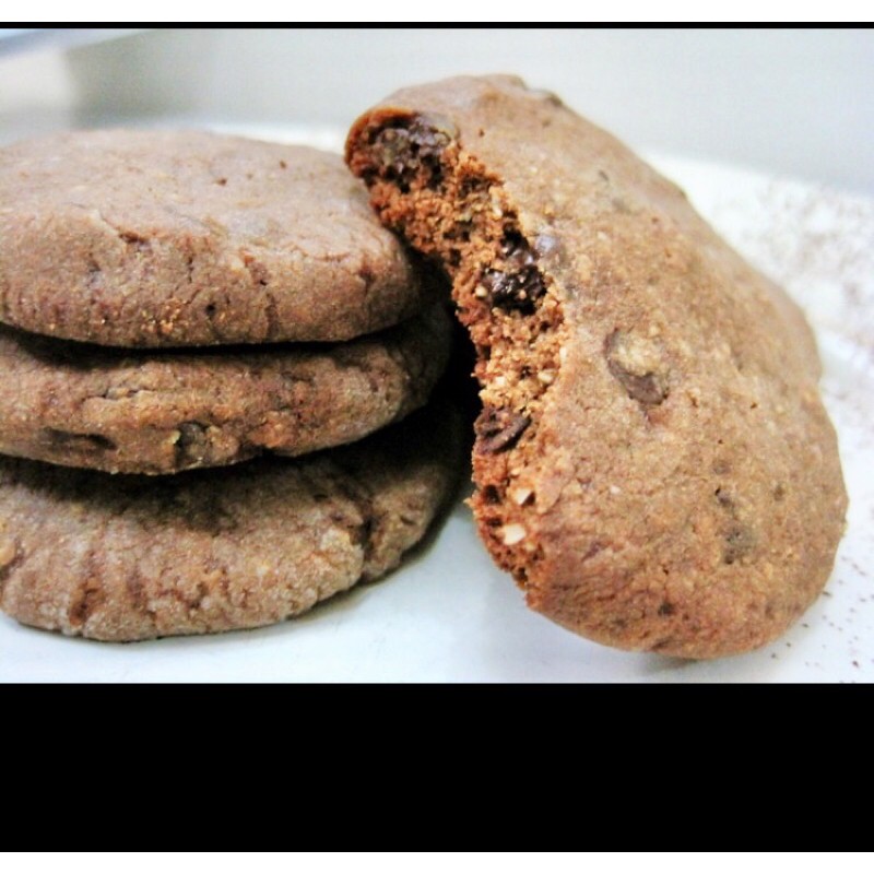 

Double Choc Almond Cookies