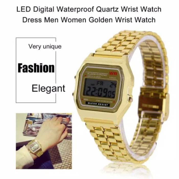 JAM TANGAN CASIO WANITA JAM TANGAN WANITA STAINLEES STEEL DIGITAL ORI