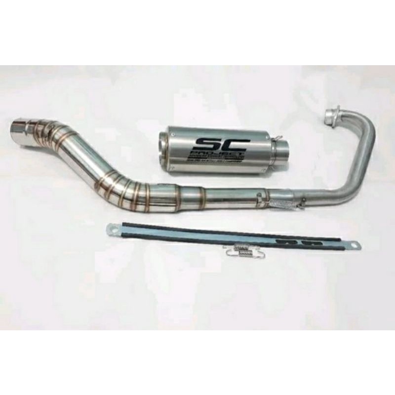 Knalpot Racing Ninja 250 SL/RR MONO FULLSYSTEM SC Project Titan