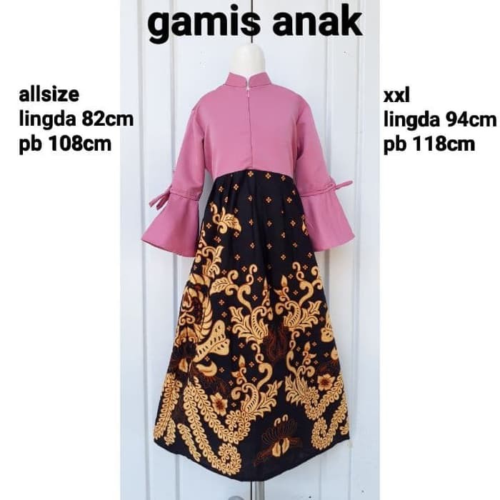 10+ Ide Gamis Batik Modern Baju Batik Anak Perempuan