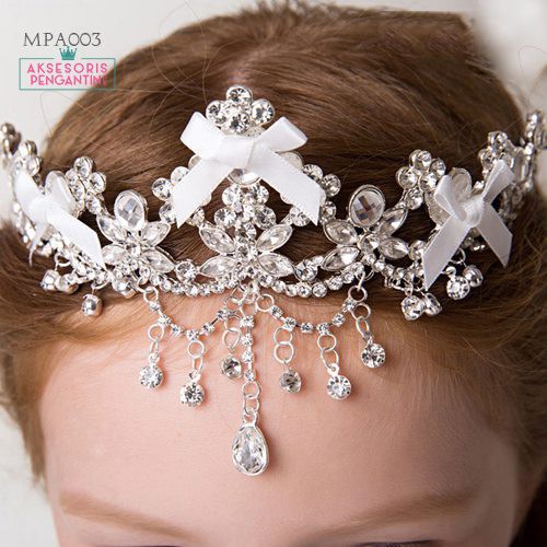 (BEST SELLER) AKSESORIS CROWN MAHKOTA PESTA WEDDING ANAK MODERN MPA003