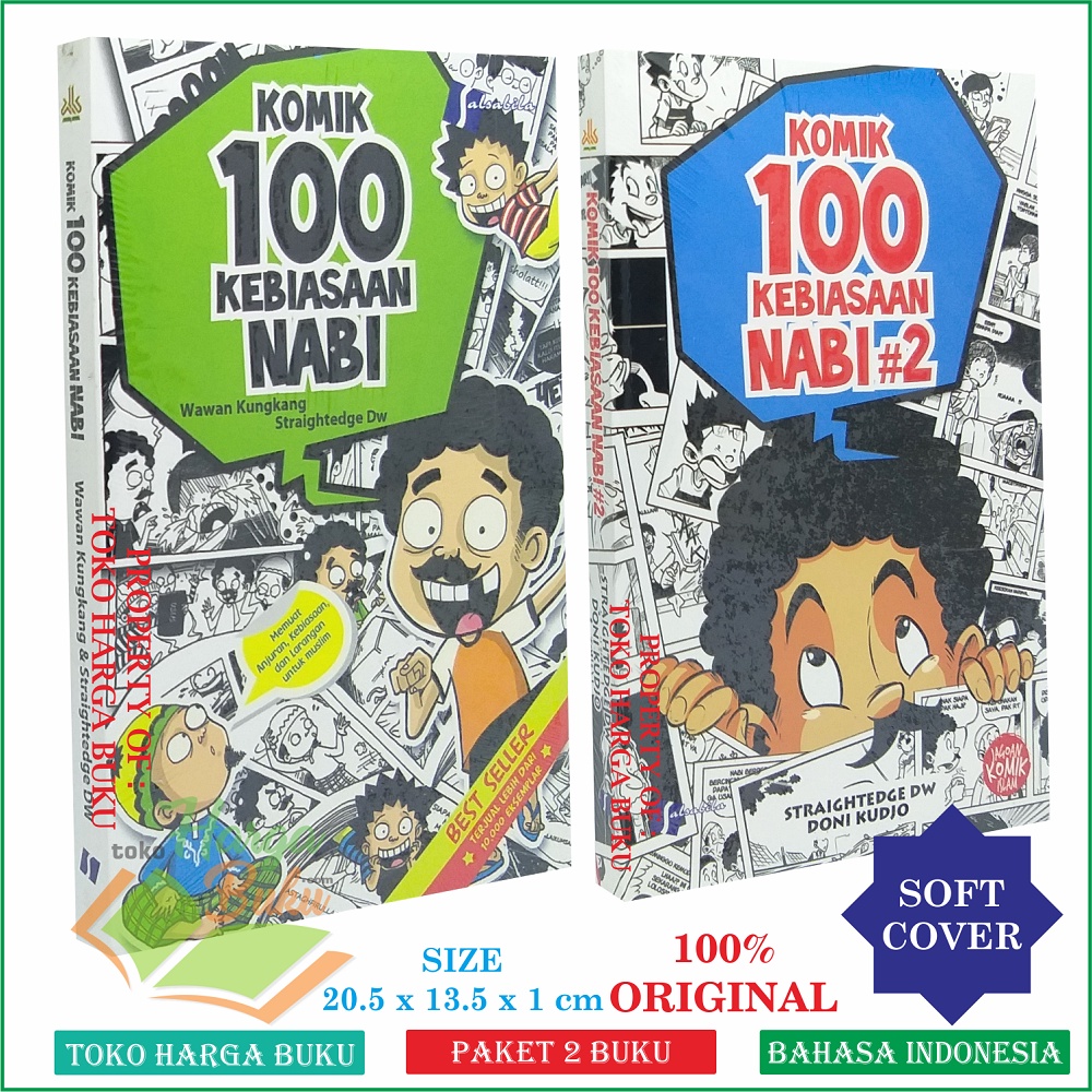 Foto Komik 100 Kebiasaan Nabi Jilid 1 dan 2 ORI