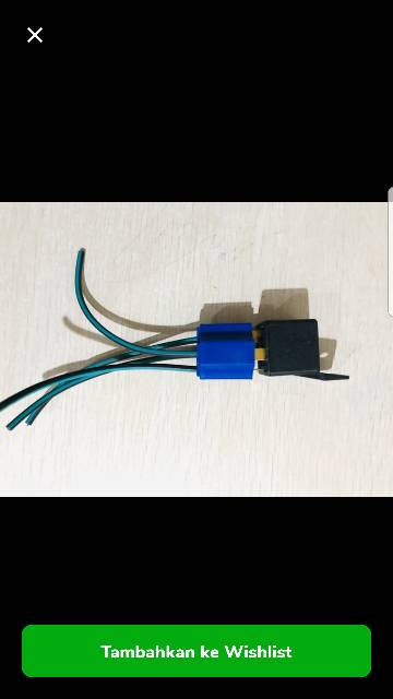 SOKET+FITTING RELAY KLAKSON DAN LAMPU BOSCH KAKI 4 KABEL BESAR