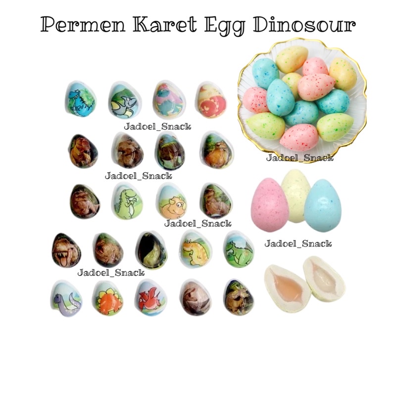 

Permen Karet Egg Dinosour 12 Gr Rasa Selai Buah by jadoelsnack