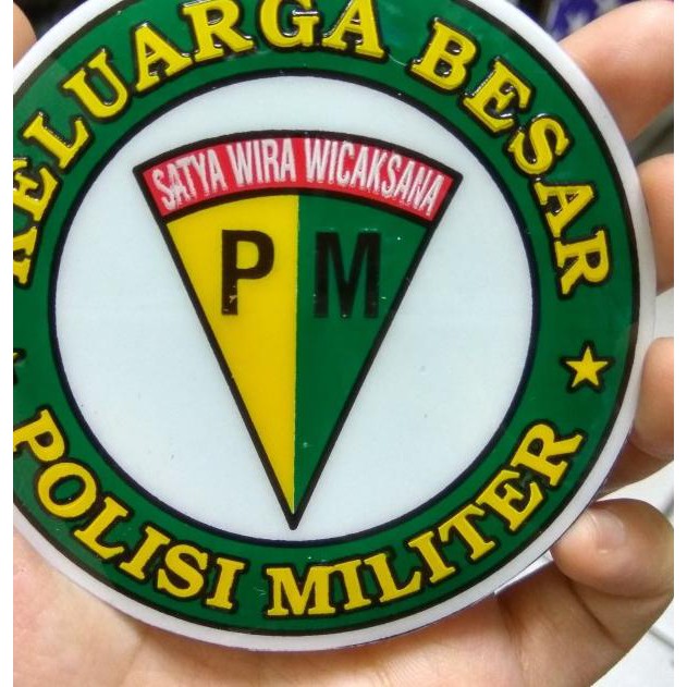 

Ω STIKER KELUARGA BESAR PM BULAT - STIKER PM - STIKER POLISI MILITER ✤