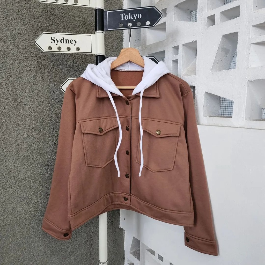 Liva jacket hoodie | outer hoodie | outer fleece wanita