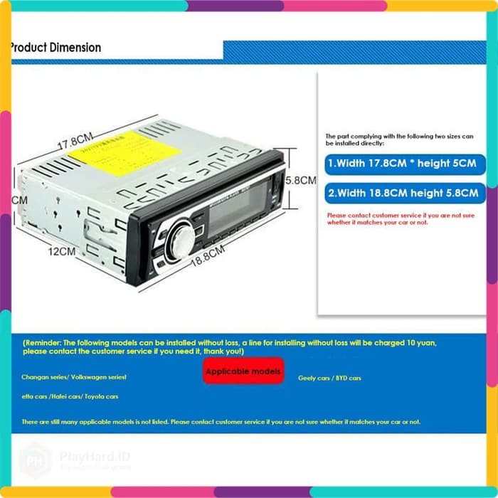 Promo Tape Audio Mobil Multifungsi Bluetooth USB MP3 FM Radio Keren