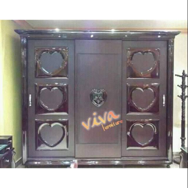 lemari pakaian love.mebel jepara,furniture