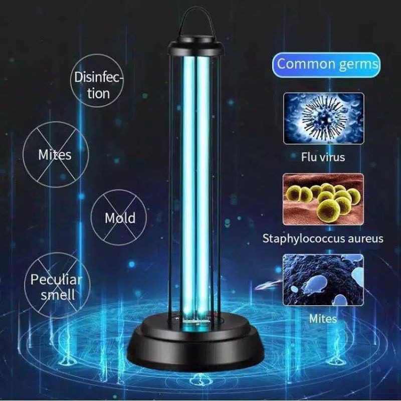 READY UV sterilizer ruangan 38 watt lampu LED UV sterilizer ruangan / anti virus + Remote & timer
