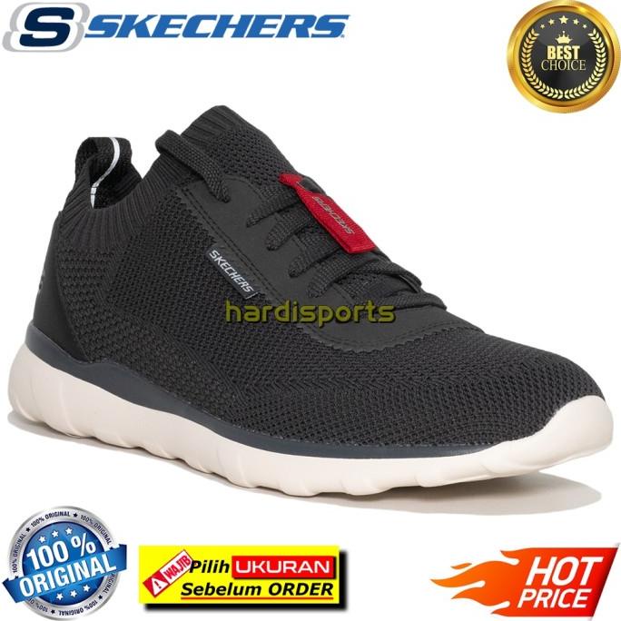 Sepatu Sneaker Pria Skechers Bulger Nickson 66407-Char Original Ukhasachairil