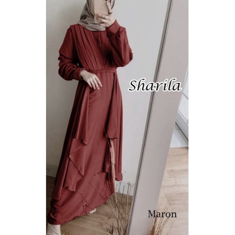 SHARILA Gamis Casual Babydoll Muslimah