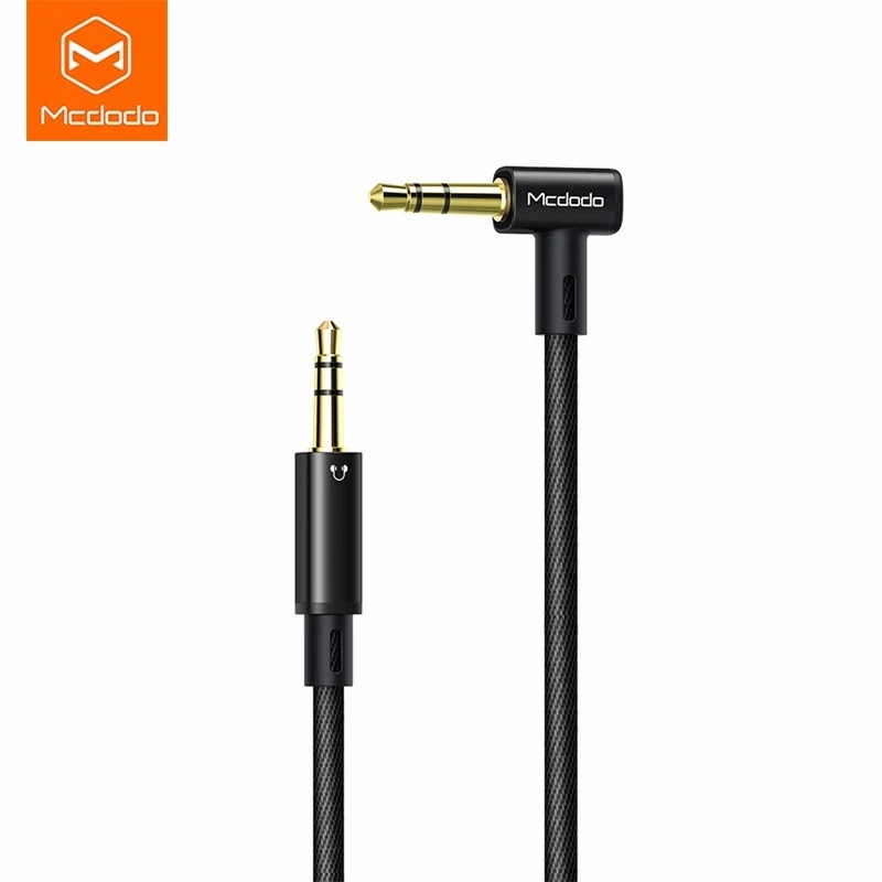 MCDODO Kabel Aux Jack 3.5mm To Jack 3.5mm 90° Stereo 2Meter