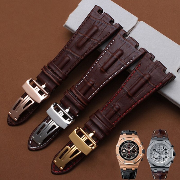 STRAP TALI JAM AP AUDEMARS PIGUET 28MM ROYAL OAK DIVER KULIT