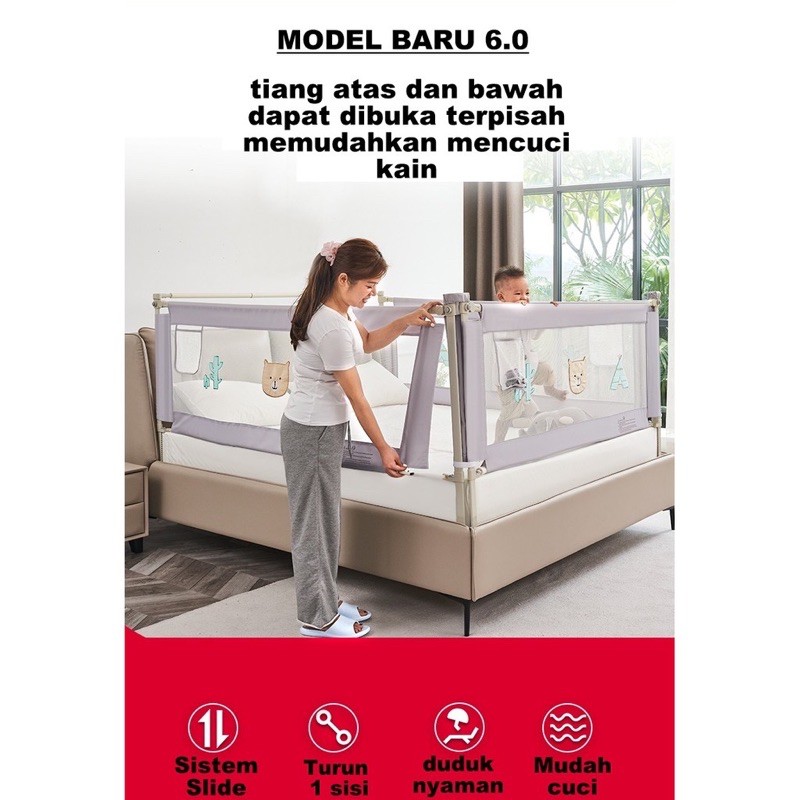 BED RAIL pengaman tempat tidur bayi dan anak | pengaman  kasur | pembatas kasur | pelindung kasur