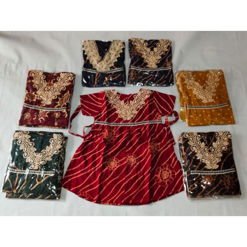 DASTER ANAK ARAB 1-2-3-4TH Grosir baju perempuan cantik murah santai daster anak bayi motif Dress ANAK-MAROON(MOTIF ACAK)
