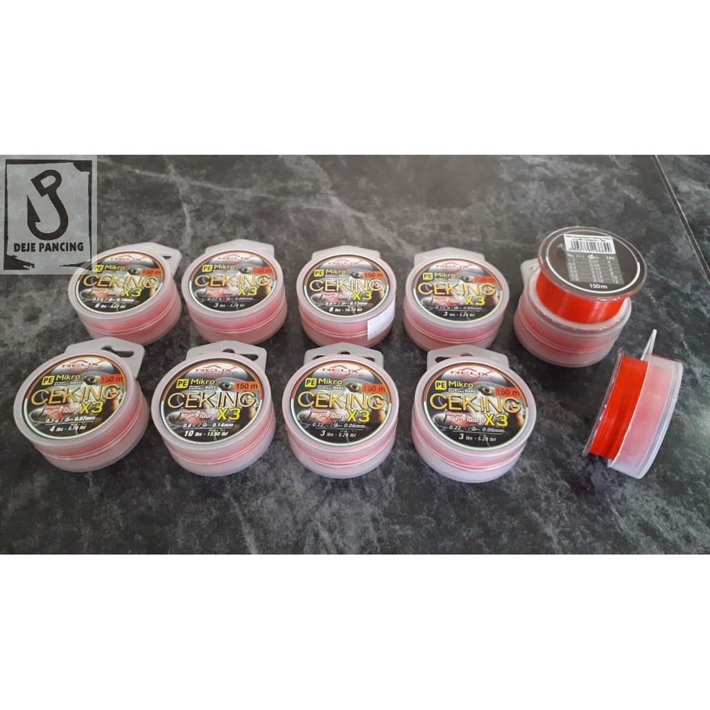 Senar Pe Relix Nusantara Ceking X3 150m Pe 0,3 Pe 0,4 Pe 0,5 Pe 0,6 Pe 0,8 Pe 1 Pe 1,2 Pe 1,5