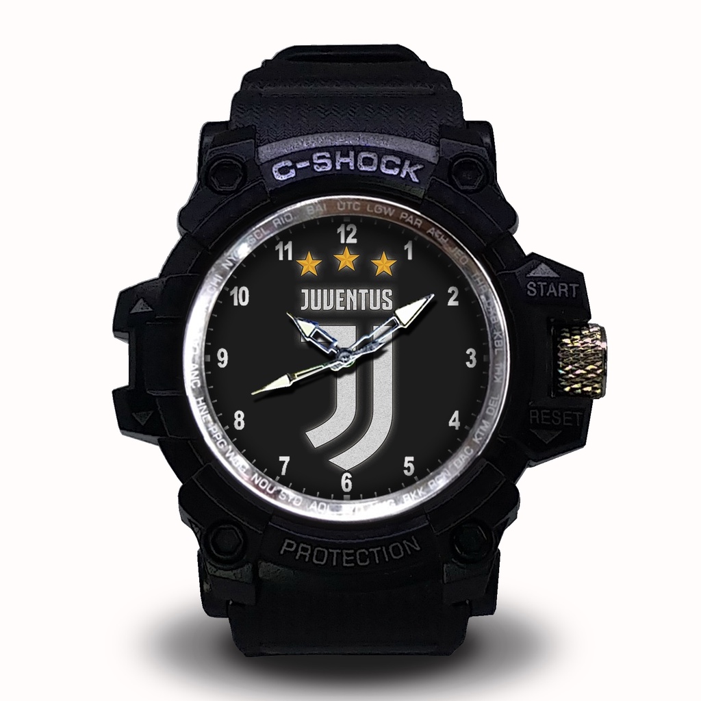 Jam Tangan Juventus Logo New Outdoor Anti Air List Putih