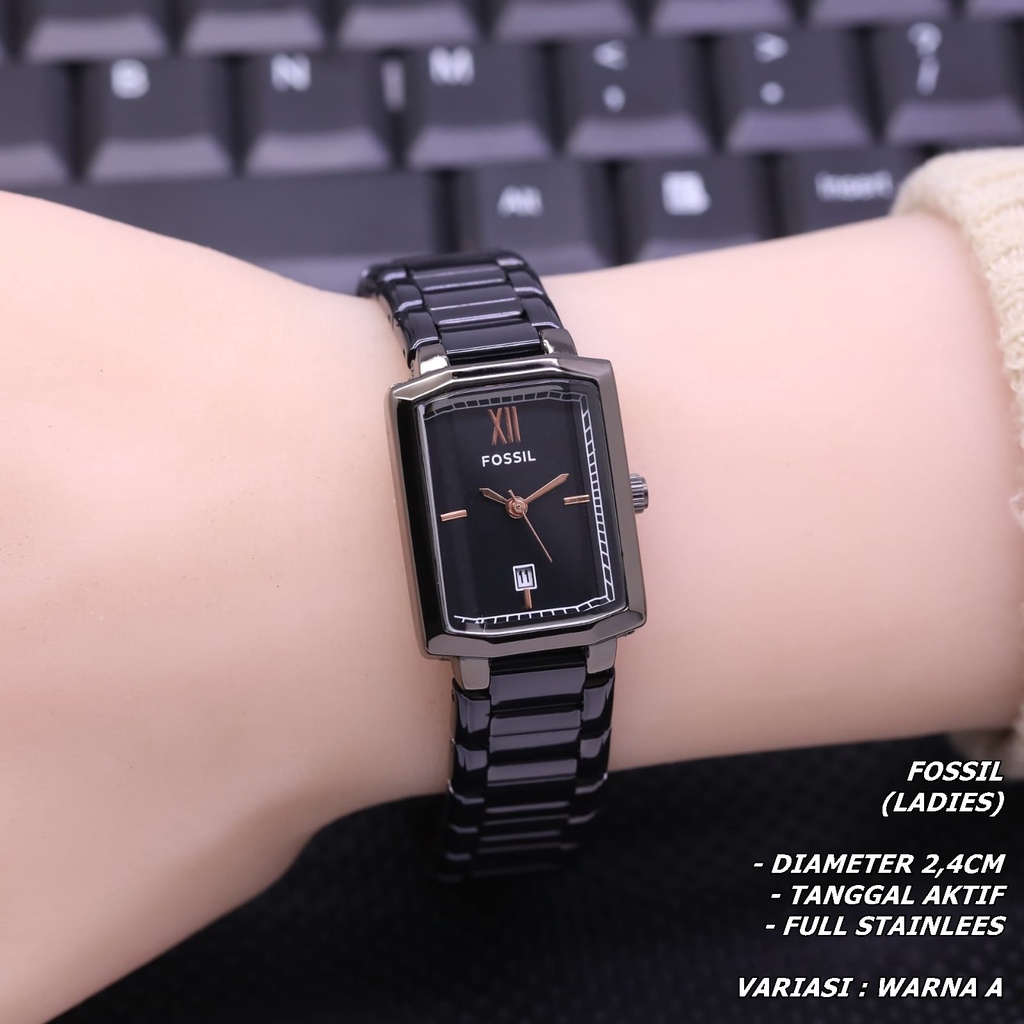 JAM TANGAN WANITA FASHION RANTAI BODY SEGI TANGGAL AKTIF