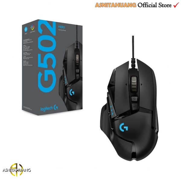 Logitech G502 Hero High Performance 16K Gaming Mouse Baru