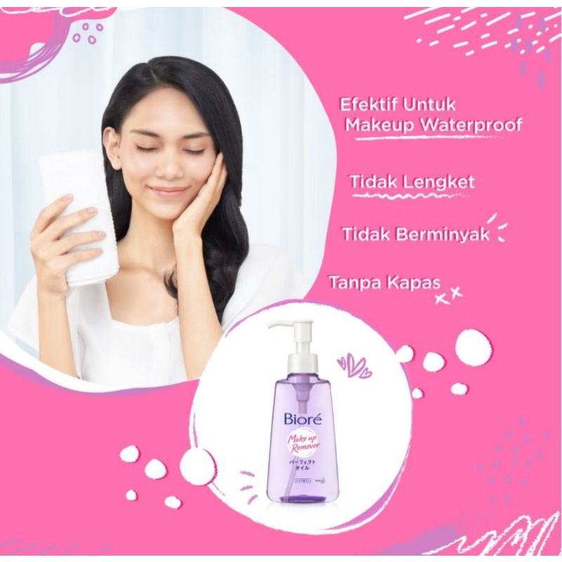 BIORE CLEANSING OIL MAKE UP REMOVER 150ML PEMBERSIH MAKEUP