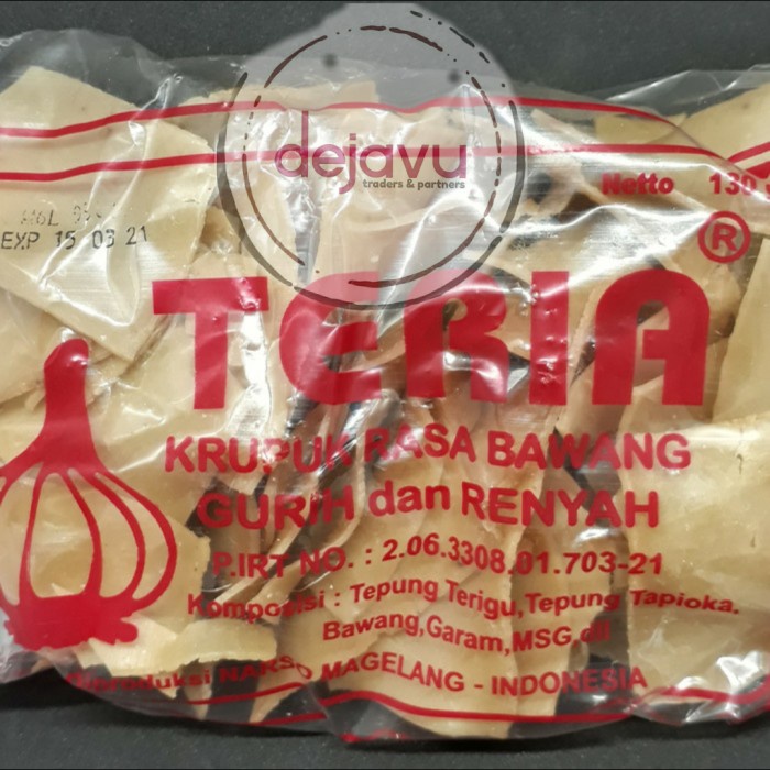 

MURAH KERUPUK BAWANG TERIA 130Gr (mentah)