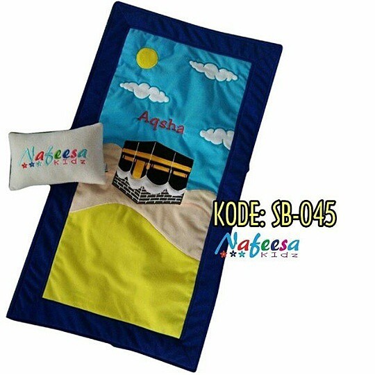 Sajadah Anak Karakter | Sajadah Bordir | Sajadah Custom Nama | Sajadah Anak Lucu | Sajadah Unik