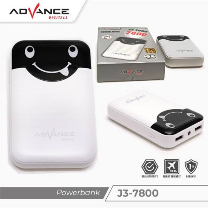 Advance Power Bank 7800 mAh ORIGINAL J3-7800