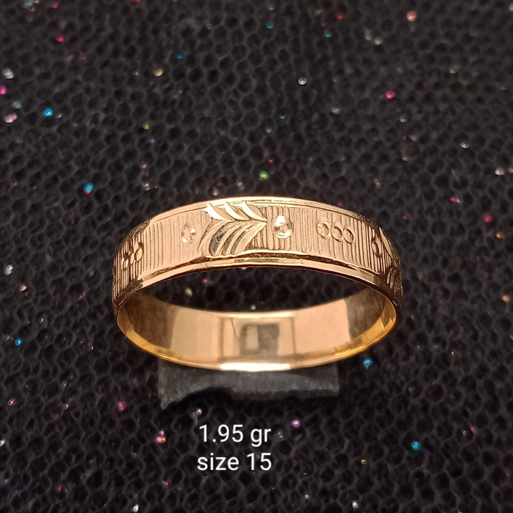 Cincin Emas 17K - 1.95 gr Kadar 750 - 505