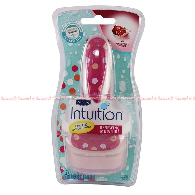 Schick intuition renew pisau cukur Cewek Schick Shick Polkadot Pink