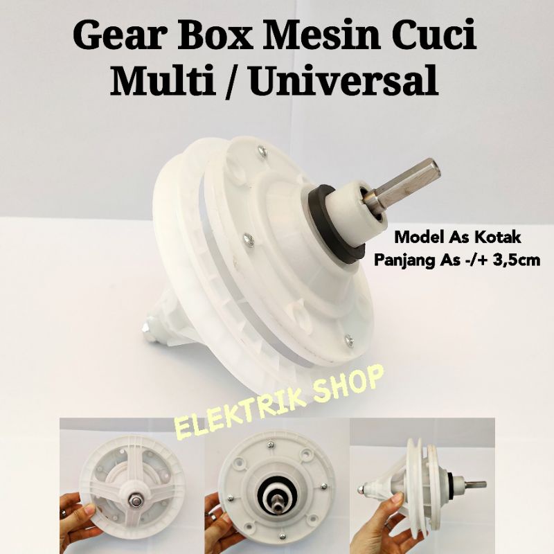 GEAR BOX MESIN CUCI MULTI UNIVERSAL MODEL AS KOTAK PERSEGI