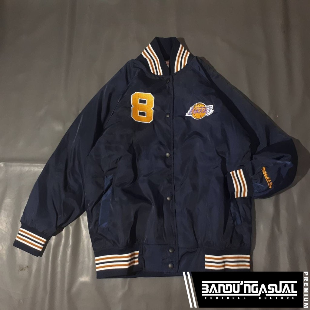 VARSITY JACKET MITCHELL & NESS X LAKERS (NAVY)