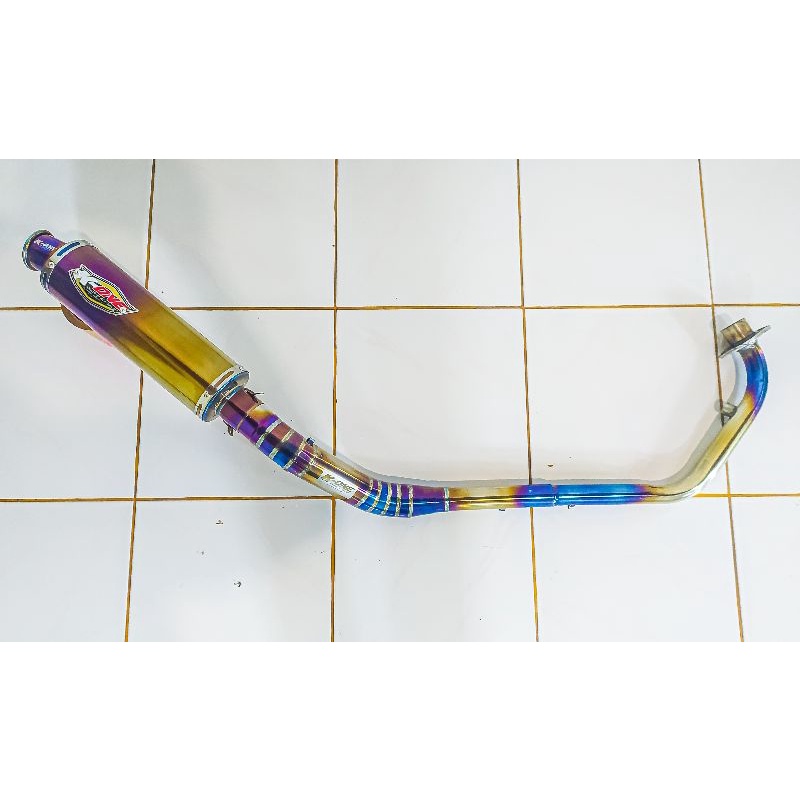 knalpot racing cbr150r facelift/led bluegold