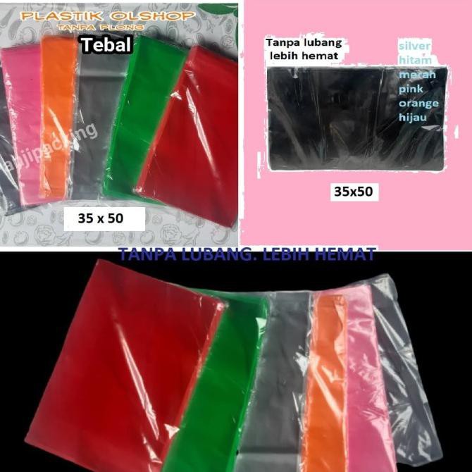 

Open Ds] Plastik Olshop 35X50 Tanpa Plong Packing Online Shop Hd Warna Tebal - Merah Muda