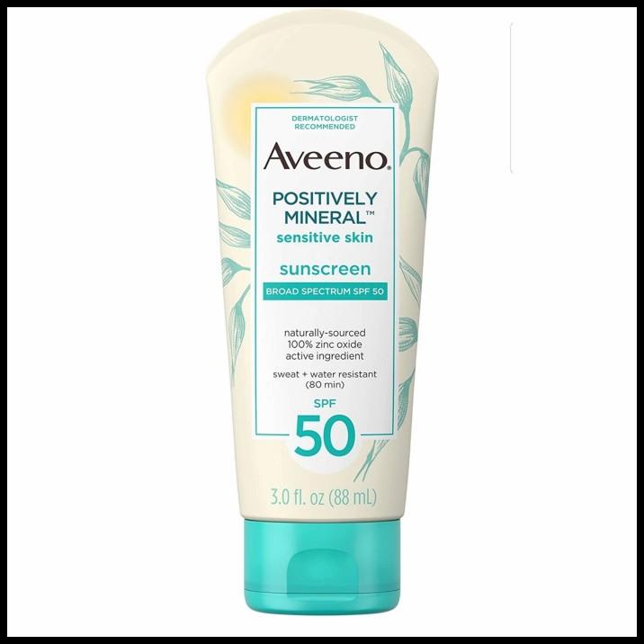 Aveeno Positively Mineral Sensitive Skin - Sunscreen SPF 50, 88ml