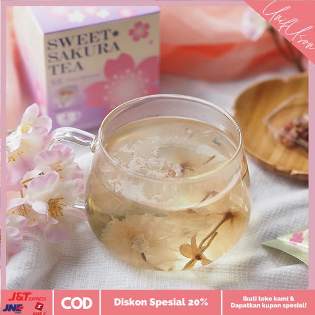 

⭐COD⭐ Tea butique Sweet Sakura Tea Sakurahana