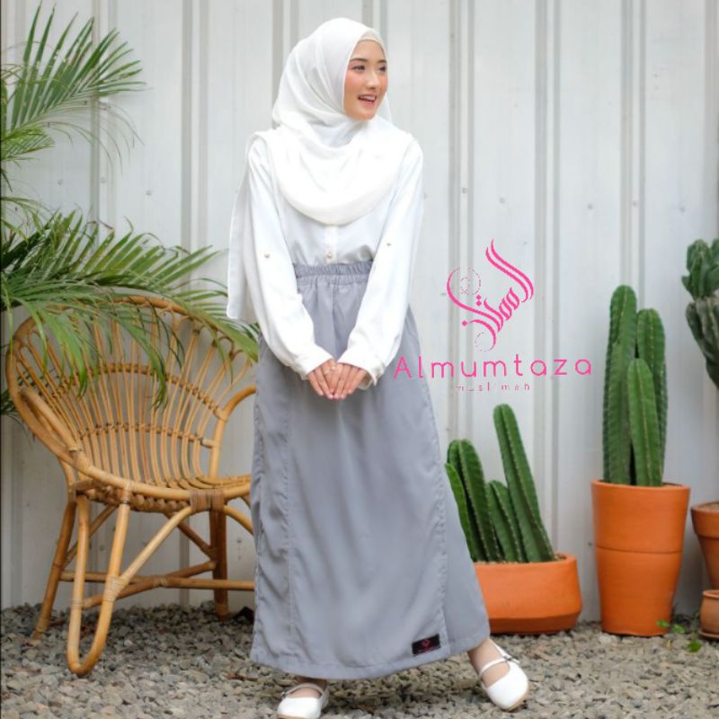 Rok celana wolfis woolpeach luxury | rok celana kantor | rok celana santai dan formal - Almumtaza Muslimah