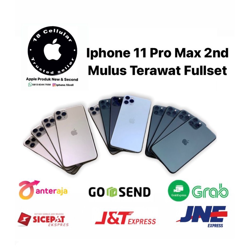 Iphone 11 pro max 256gb second original mulus perfect bergaransi