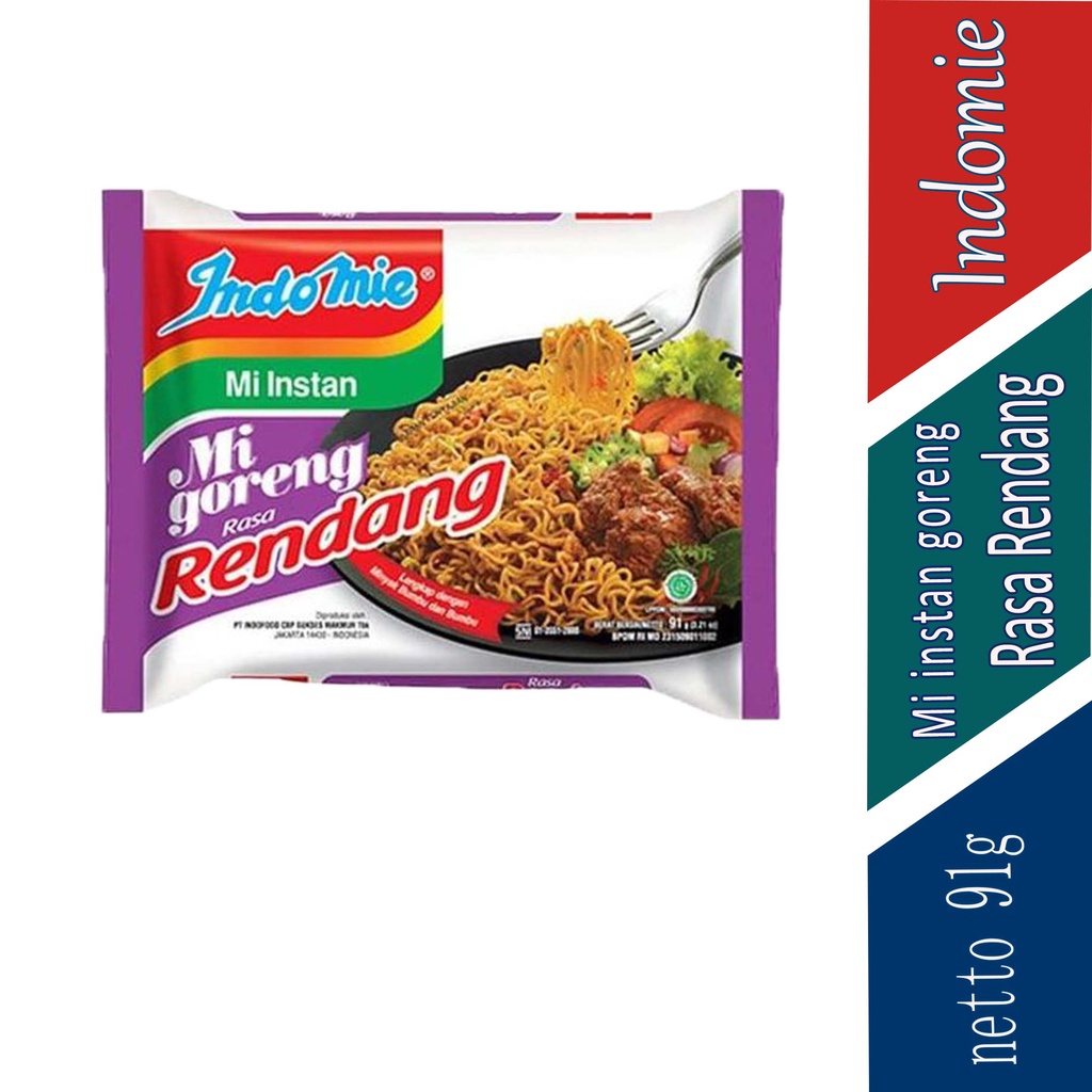 

Indomie - mie instan - Rasa rendang